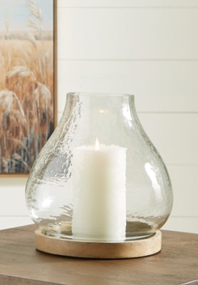 Ashley Adalisen Clear Brown Candle Holder