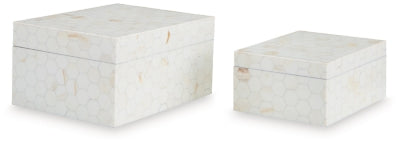 Ashley Aldenburg Cream Box (Set of 2)