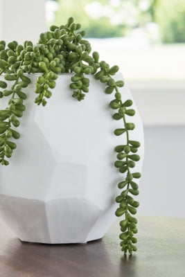 Ashley Karenton White Vase