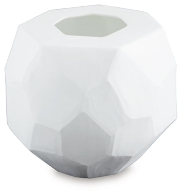 Ashley Karenton White Vase