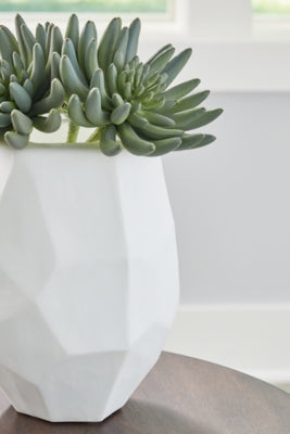 Ashley Karenton White Vase
