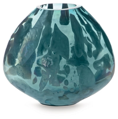 Ashley Cartshaw Iridescent Teal Vase