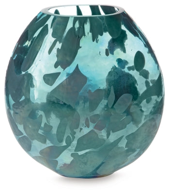 Ashley Cartshaw Iridescent Teal Vase