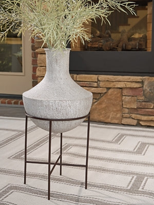 Ashley Estonbank Distressed Cream Vase