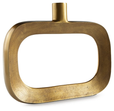 Ashley Lawtonville Antique Gold Finish Vase