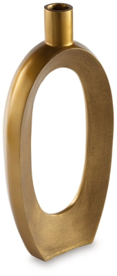 Ashley Lawtonville Antique Gold Finish Vase