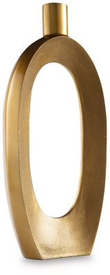 Ashley Lawtonville Antique Gold Finish Vase