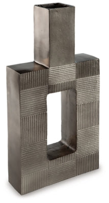 Ashley Wrengrove Antique Nickel Finish Vase