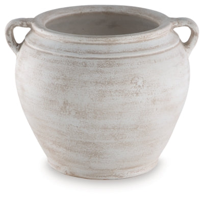 Ashley Meadie Distressed White Vase
