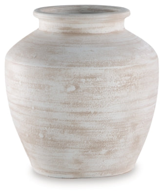 Ashley Meadie Distressed White Vase