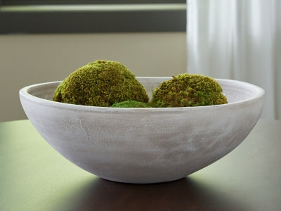 Ashley Meadie Distressed White Bowl