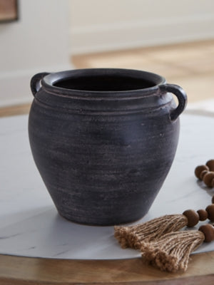 Ashley Meadie Distressed Black Vase