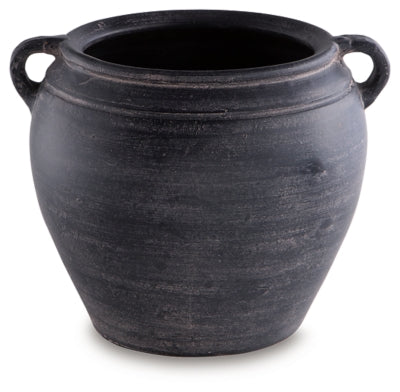 Ashley Meadie Distressed Black Vase