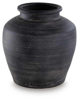 Ashley Meadie Distressed Black Vase