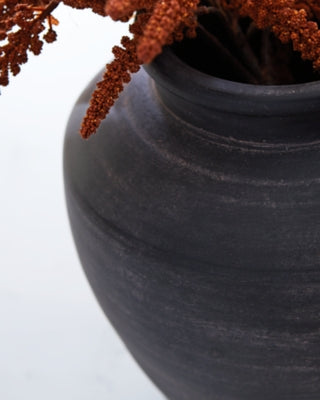Ashley Meadie Distressed Black Vase