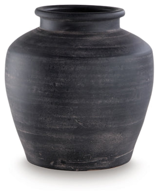 Ashley Meadie Distressed Black Vase