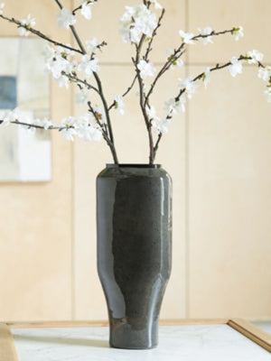 Ashley Kierlain Gray Black Vase