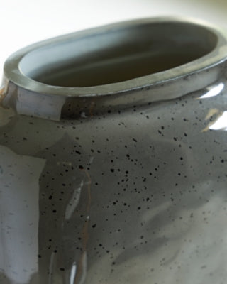 Ashley Kierlain Gray Black Vase