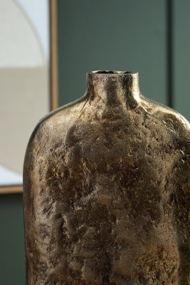 Ashley Wallmond Antique Brass Finish Vase