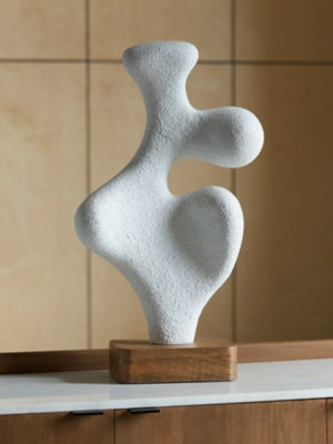 Ashley Lavarsen White Brown Sculpture