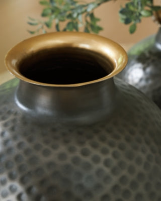Ashley Woody Pewter Gold Finish Vase