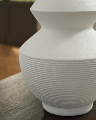 Ashley Naveen White Vase