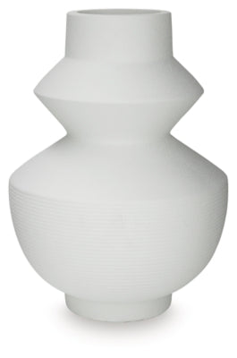 Ashley Naveen White Vase