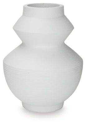 Ashley Naveen White Vase