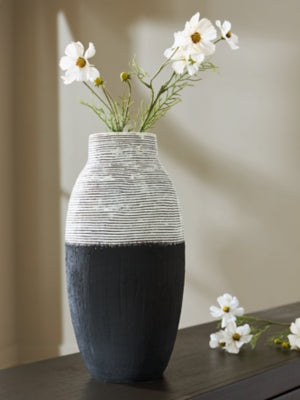 Ashley Girtha Antique White Black Vase