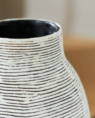 Ashley Girtha Antique White Black Vase
