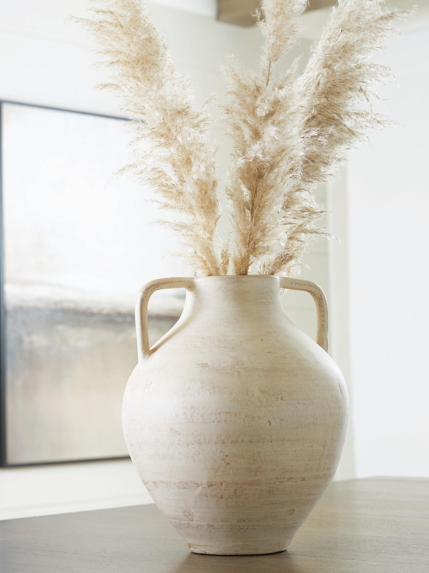 Ashley Justy Antique Beige Vase