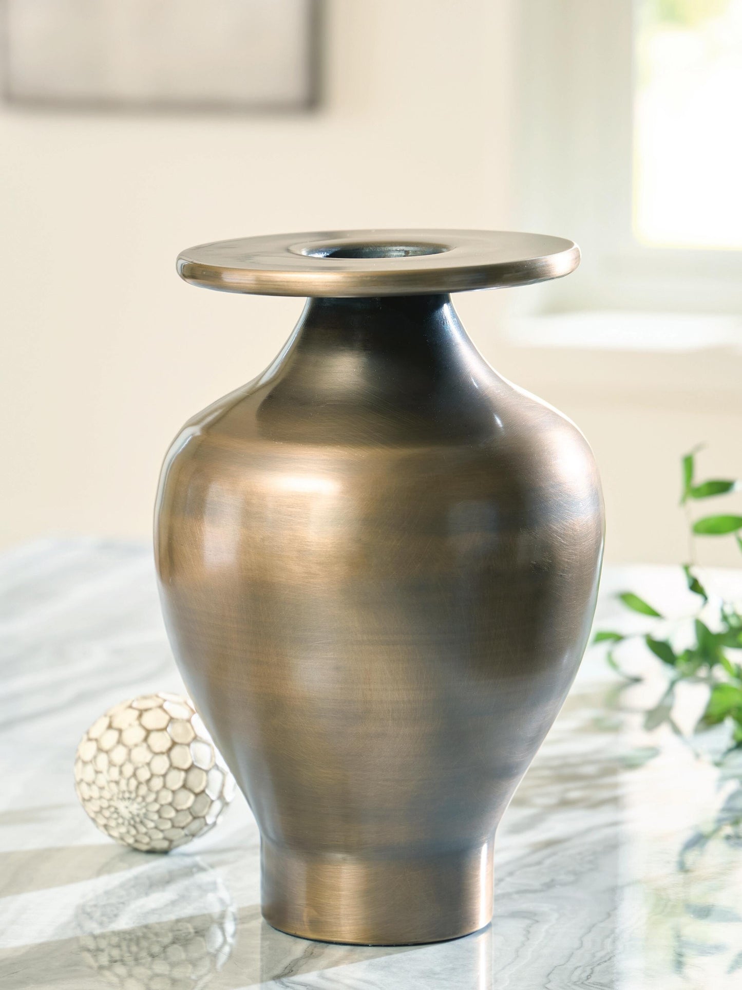Ashley Fedorleigh Antique Brass Finish Vase