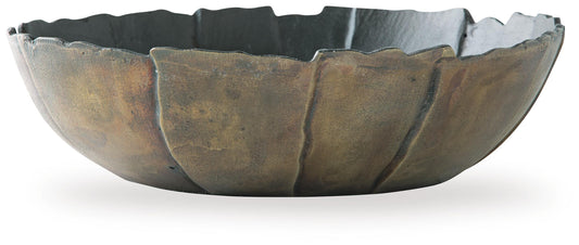 Ashley Aidman Black Antique Gold Finish Bowl