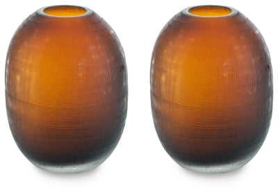 Ashley Embersen Amber Vase (Set of 2)