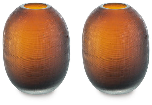 Ashley Embersen Amber Vase (Set of 2)