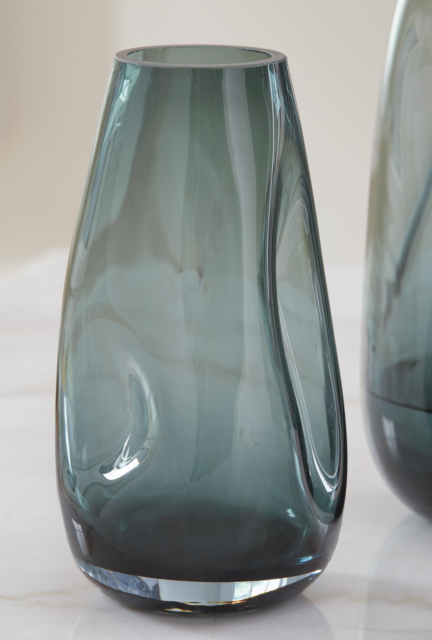 Ashley Beamund Teal Blue Vase
