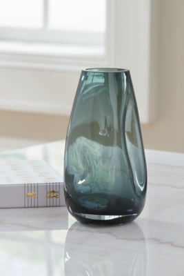 Ashley Beamund Teal Blue Vase