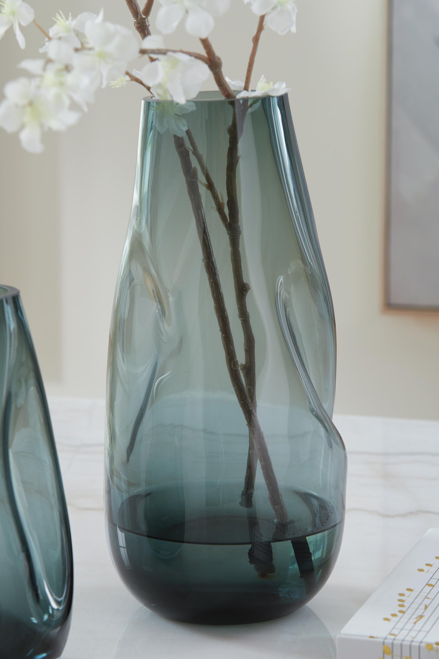 Ashley Beamund Teal Blue Vase