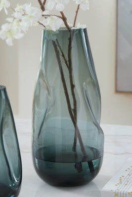Ashley Beamund Teal Blue Vase