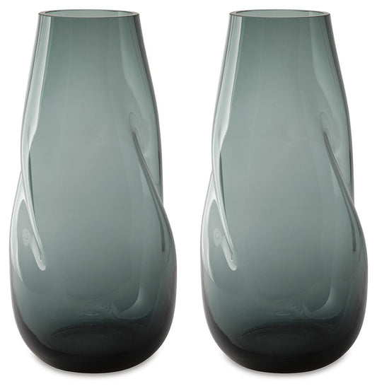 Ashley Beamund Teal Blue Vase (Set of 2)