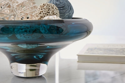 Ashley Vallborough Teal Blue Bowl