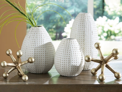 Ashley Azerton White Gold Finish Accessory Set (Set of 5)