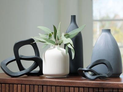 Ashley Leithick Black Tan Gray Accessory Set (Set of 5)