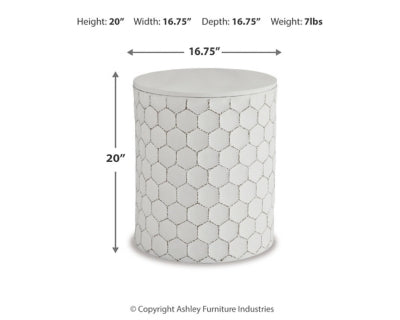 Ashley Polly White Stool