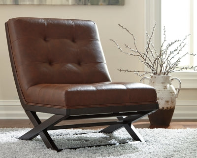 Ashley Sidewinder Brown Accent Chair