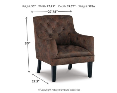 Ashley Drakelle Mahogany Accent Chair