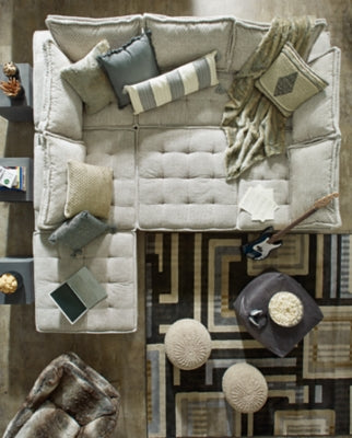 Ashley Bales Taupe 7-Piece Modular Seating