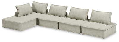 Ashley Bales Taupe 5-Piece Modular Seating
