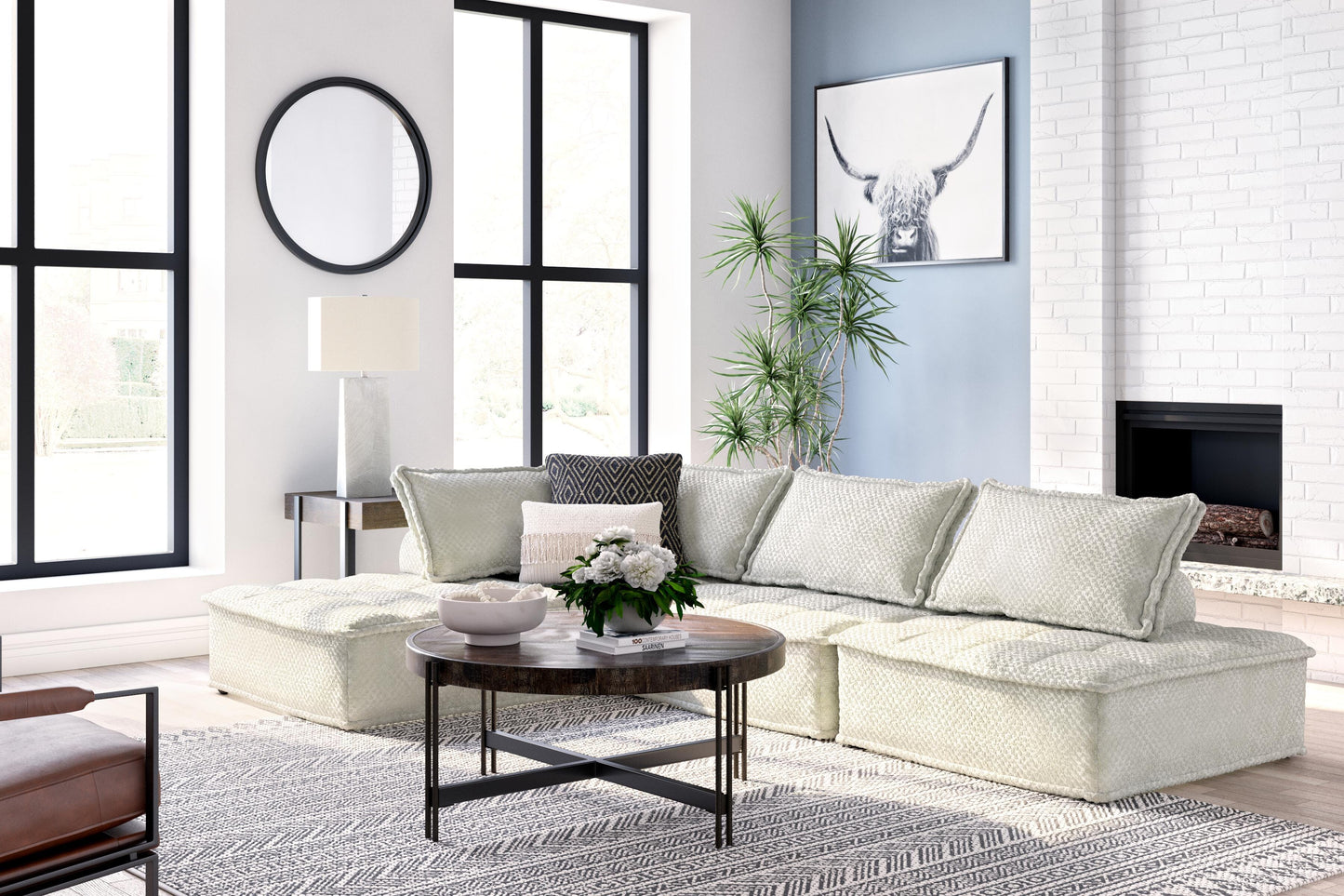 Ashley Bales Taupe 4-Piece Modular Seating