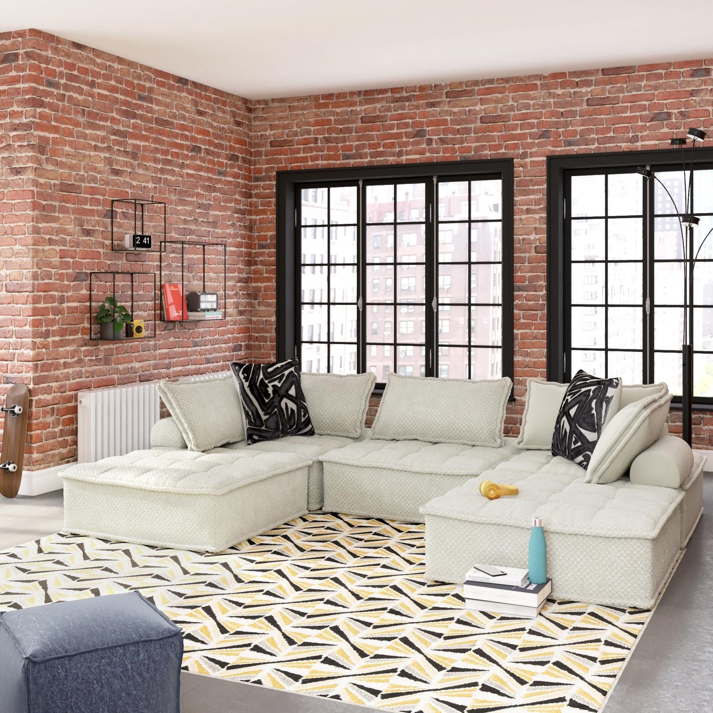 Ashley Bales Taupe 5-Piece Modular Seating